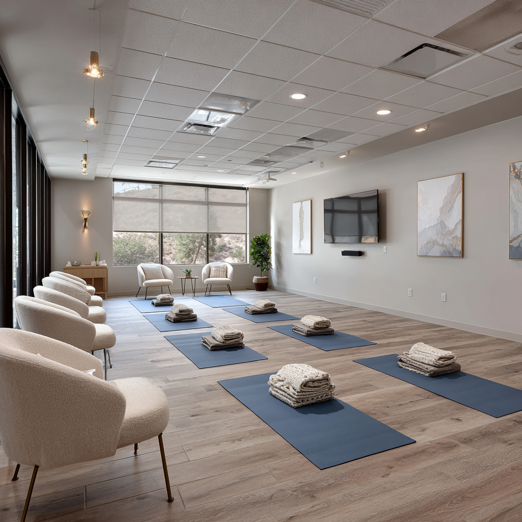 Residential treatment living area at MTR Rehab in Livermore, California